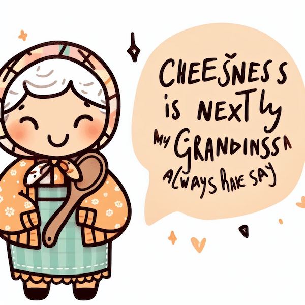 Cheesiness is next to Godliness, my grandma always used to say. Bing