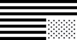 black flag upside down