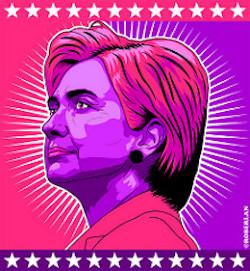 Hillary. Inkscape by Roberlan Borges. Flickr (CC BY-ND 2.0)