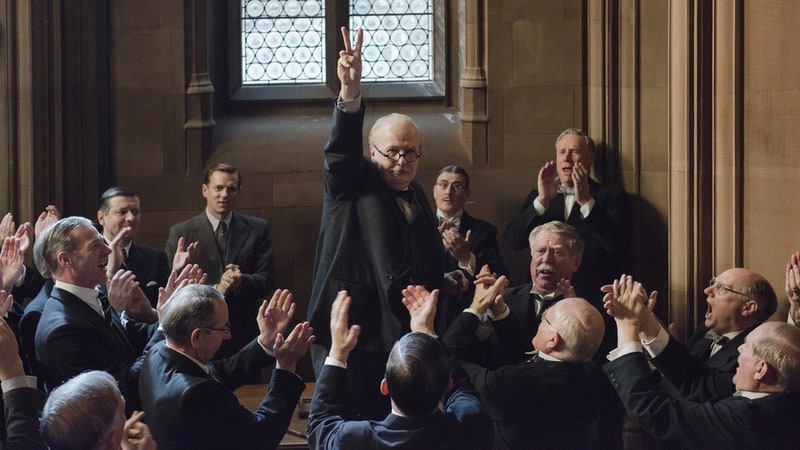 'Darkest Hour' finds Gary Oldman going all in with a fierce, fearsome portrayal of Prime Minister Winston Churchill.
