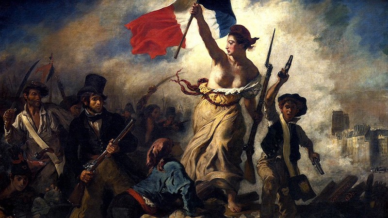 "Liberty Leading the People" in a painting by Eugene Delacroix. Photo by: Wikimedia Commons/Musee du Louvre