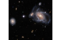 Hubble Captures Throng Of Spiral Galaxies -- European Space Agency