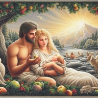 AI HUMOR: Adam & Eve Christmas Morning