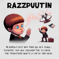 AI FICTION: Razzputin's Strange Gift -- Bing