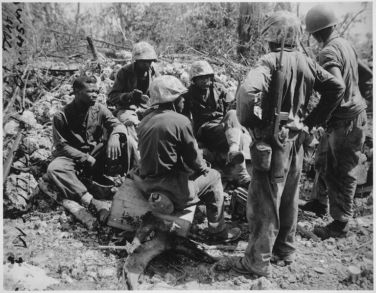 "17th Special" Seabees with the 7th Marines on Peleliu (public domain)