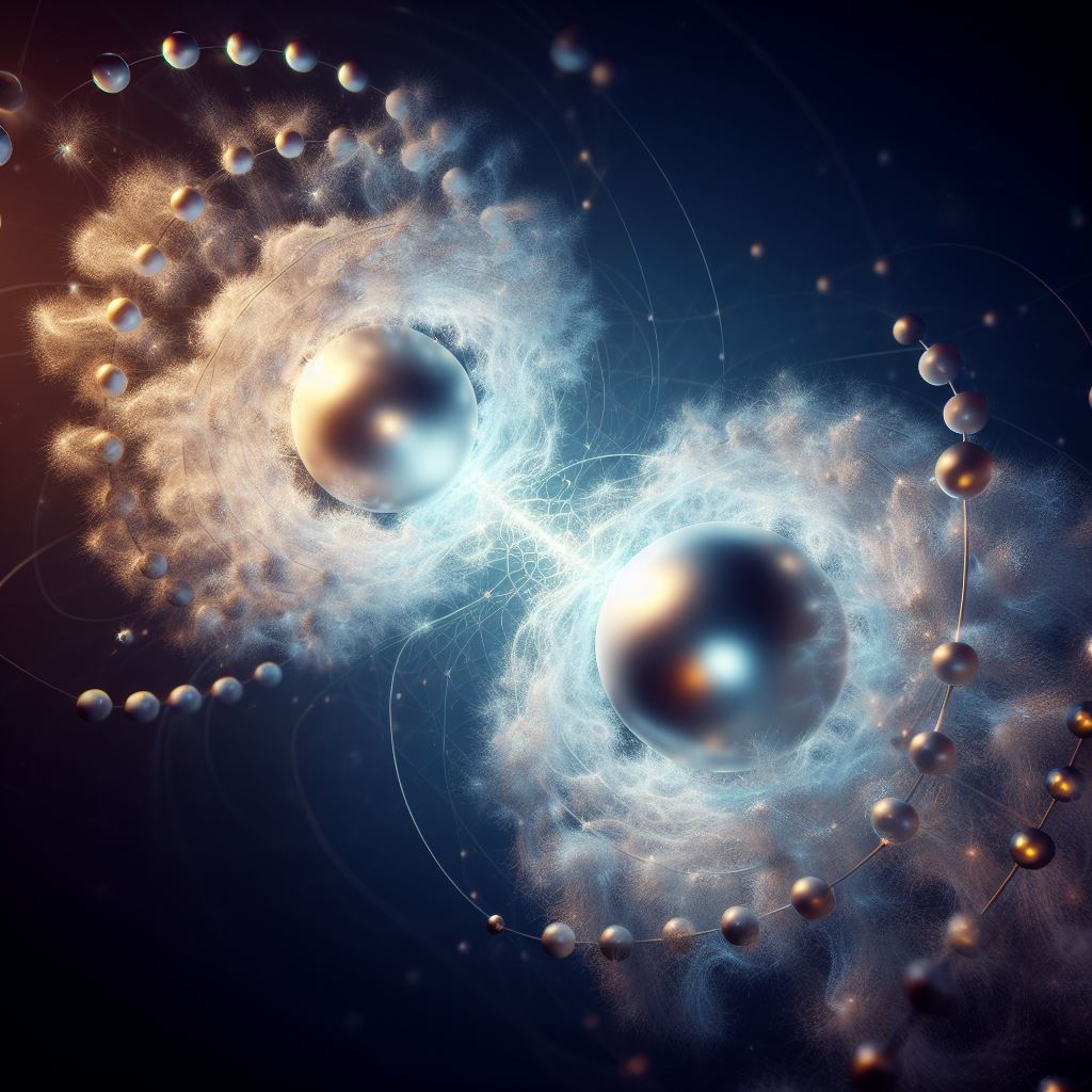 Image of quantum entanglement. Bing