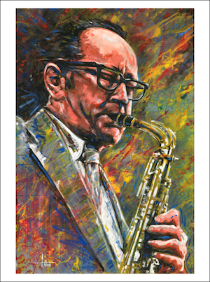 Paul Desmond. Painting by Tom Noll