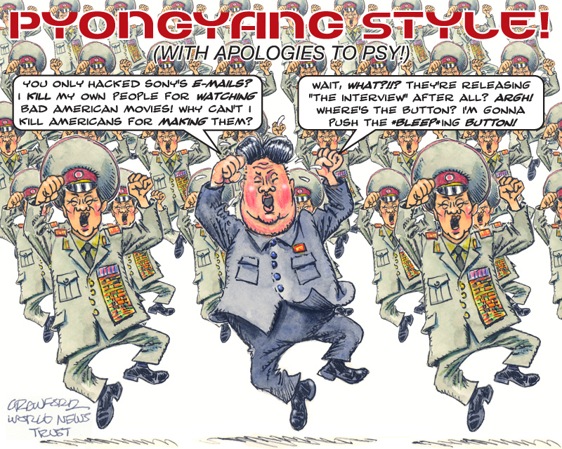TOON:_Pyongyang Style! Editorial cartoon by Gregory Crawford. ©World News Trust 2014