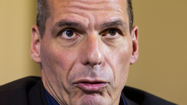 Yanis Varoufakis. In his hands lies the future of Europe, maybe. Credit: Carsten Koall/Bloombeg