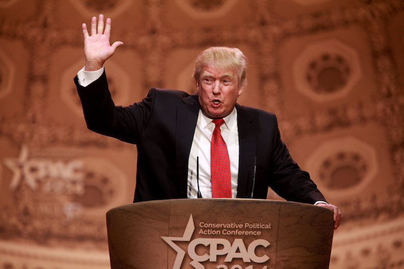 Donald Trump speaking at the 2014 Conservative Political Action Conference in National Harbor, Maryland. Photo credit: Gage Skidmore. Flickr (CC BY-SA 2.0)