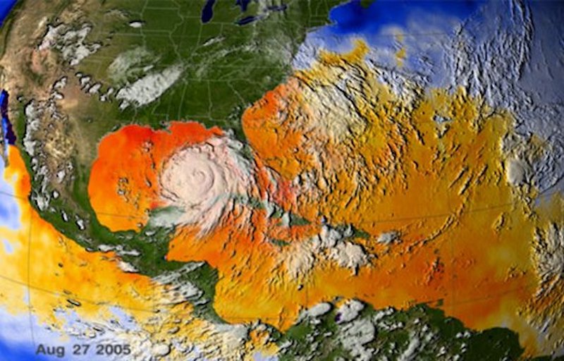 Hurricane Katrina, Aug. 29, 2005. (NASA’s Marshall Space Flight Center / CC BY-NC-ND 2.0)
