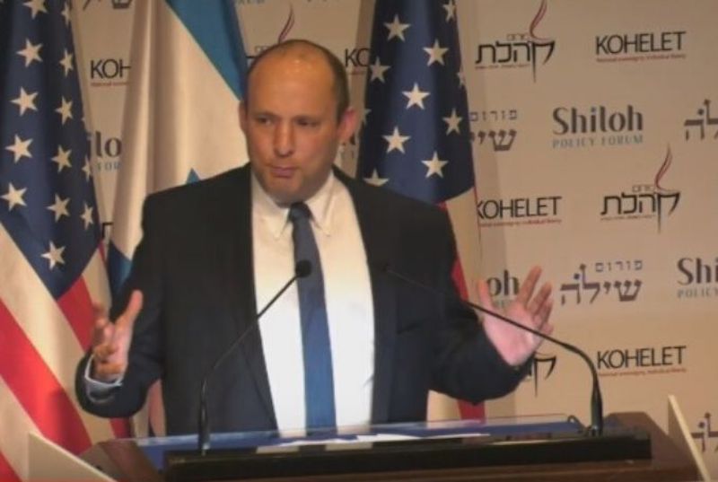 Israeli far-right politician Naftali Bennett. (Photo: video grab)