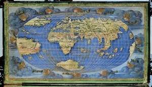 The Roselli map, painted before 1527. Notice the continent south of Africa.