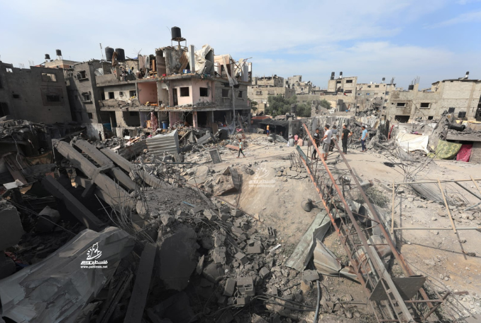 Israeli airstrikes on the Gaza Strip continue. (Photo: via PalTimes.net)