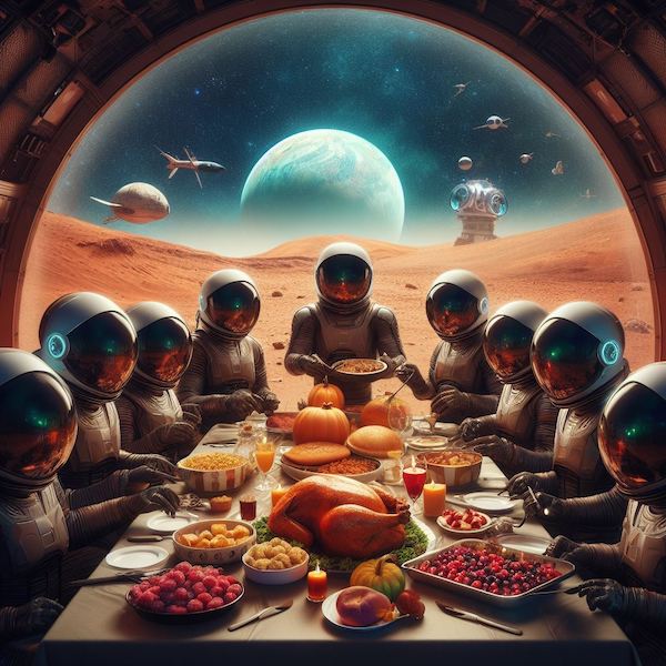 Martian Thanksgiving. Bing