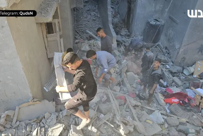 A horrific massacre was committed in Beit Lahia. (Photo: via QNN)