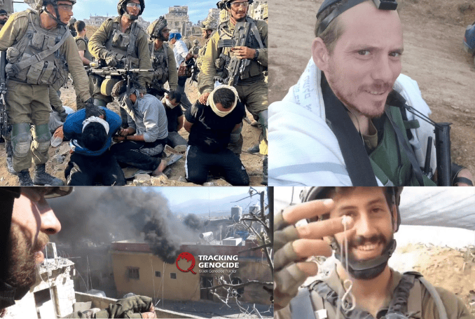 Israeli soldiers documented their war crimes in Gaza. (Photo: via Israel Genocide Tracker X Page)
