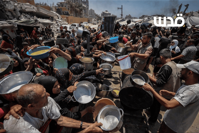   Israel has continued to use starvation of civilians as a weapon of war against Palestinians in Gaza.(Photo: Ahmed al-Arini, via QNN)