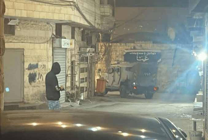 Israeli occupation forces storm the town of Ya’bad, south of Jenin. (Photo: via QNN)