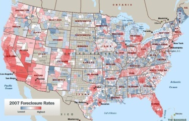 Foreclosure Map of US